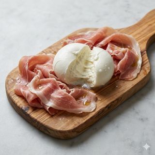 Prosciutto e mozzarella di bufala