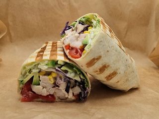 Avocado chicken wrap