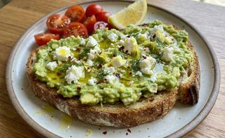 Avocado mash toast
