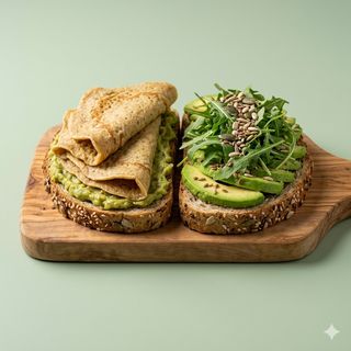 Avocado toast vegano - doppia fetta