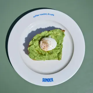 Avocado toast with poached egg