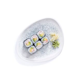 Sushi Avokado & gambori roll