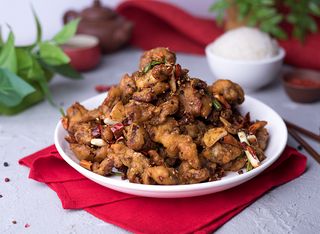 Жареные кусочки говядины (400г)