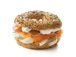 Bagel con salmone