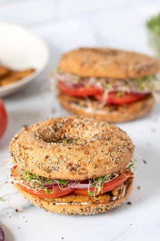 Bagel vegetariano