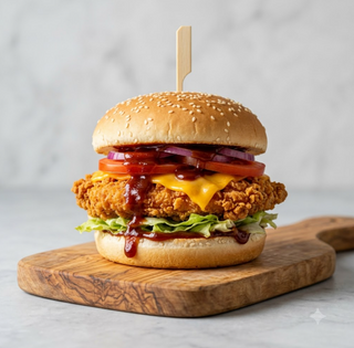 Bbq chicken burger