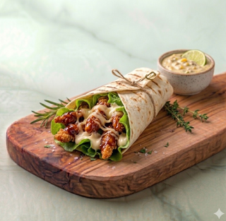 BBQ chicken wrap
