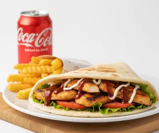 BBQ wrap menù