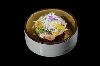 Black tartare amaebi