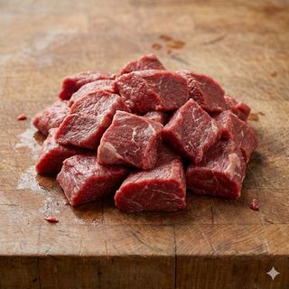 Bocconi di manzo senza osso 1 kg