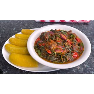 Boiled Plantain And Steamed Veggies
