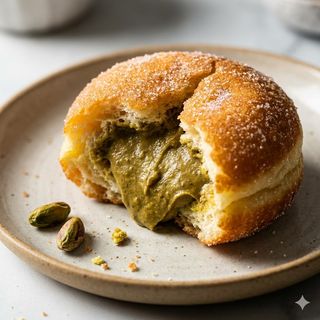Bomba fritta al pistacchio