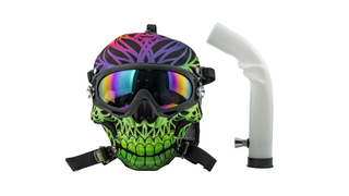 Bong maska green skull