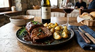 Brasato di lonza al nebbiolo e patate