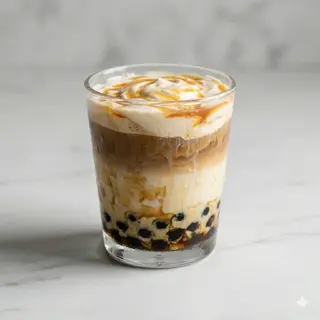 Bubble latte caramel