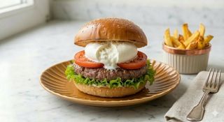Burrata burger