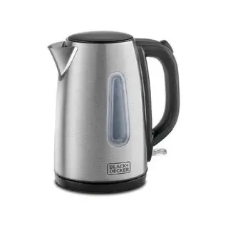 BLACK+DECKER JC450-B5 Cordless Kettle, Stainless Steel - 1.7L