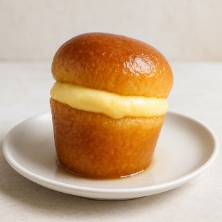 Babà al rum con crema
