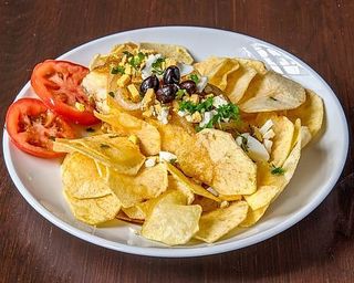 Bacalhau à Moda do Minho com Batata Frita à Rodela e Ovo