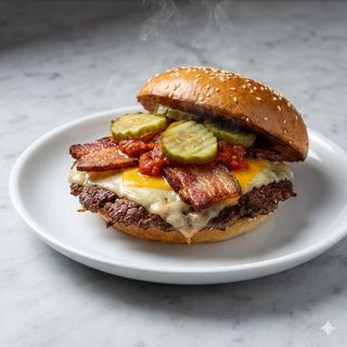 Bacon smash burger