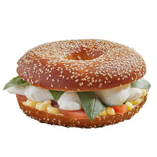 Bagel caprese