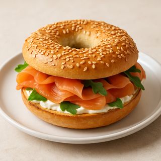 Bagel al salmone