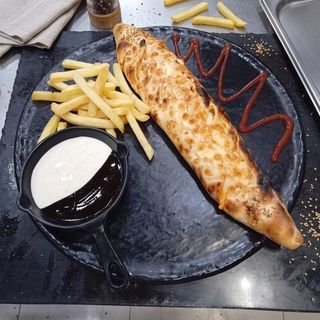 Baguette farcie escalopes