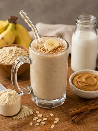 Batido de Banana e Canela