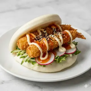 Bao di gamberi fritti 1 pezzo