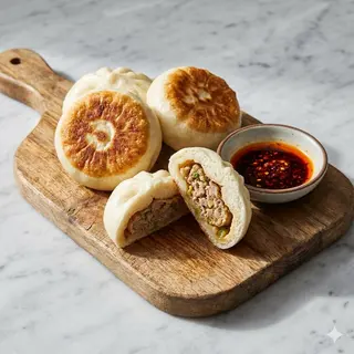 Baozi con carne e verdure fritto 4 pezzi