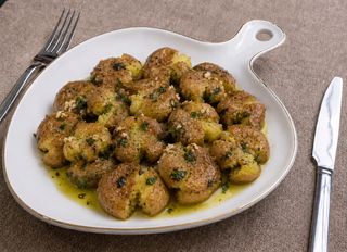 Batata a Murro com Azeite e Alho