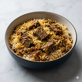 Beef biryani