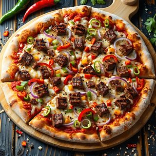 Beef Piri Piri  Pizza Medium