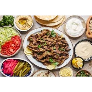 Beef shawarma plate