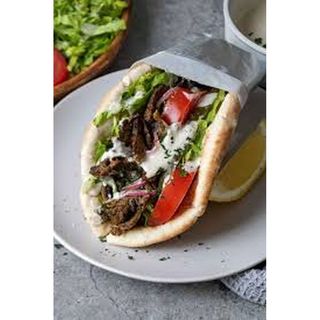 Beef shawarma sandwich