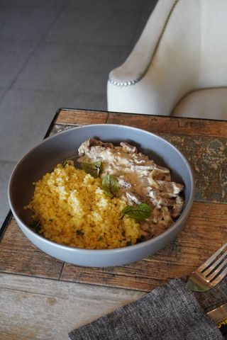 Бефстроганов с булгуром (250г)