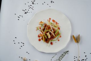 Бельгийские вафли с фруктами (150г)