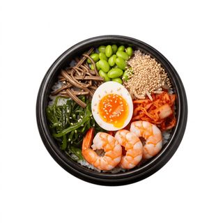 Bibimbap de Camarão