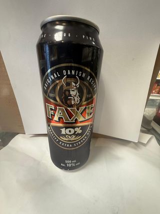 Birra Faxe original Alcohol 10% 500 ml