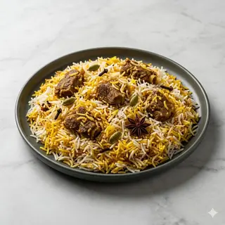 Beef biryani