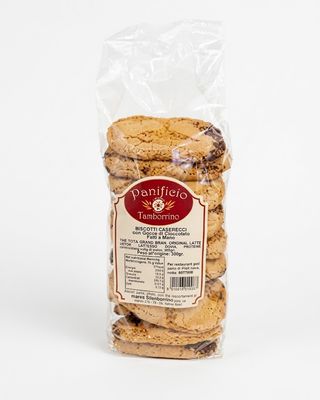 Biscotti caserecci con gocce di cioccolato
