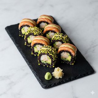 119.Black pistacchio roll