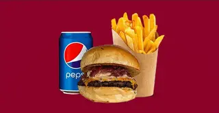 Blue cheese smash combo