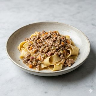 Bolognese in bianco