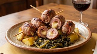 Bombetta caciocavallo e mortadella