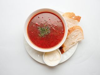 Борщ домашний с говядиной (500г)