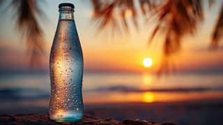 Bottiglietta di acqua da 50 cl frizzante