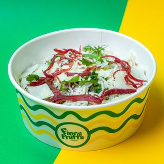 Bowl riso bresaola rucola e grana