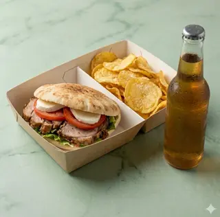 Box con pane arabo