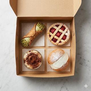 Box dolci piccola a scelta 4 pezzi